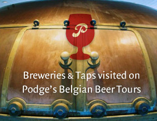 Breweries and Taps visted on Podge’s Tours